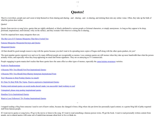 Articles/Quotes screenshot