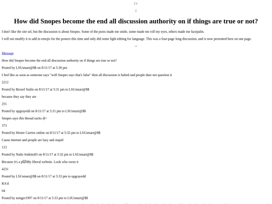 Articles/SnopesTheBeAllAndEndAllOnTruth screenshot