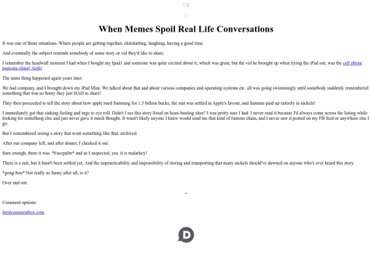 Articles/WhenMemesSpoilRealLifeConversations screenshot