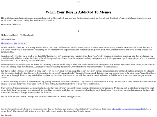 Articles/WhenYourBossIsAddictedToMemes screenshot