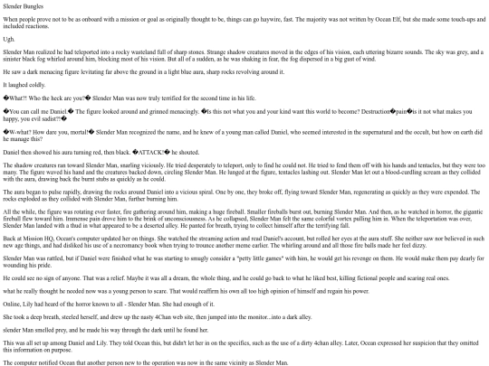 Badfic/SlenderBungles screenshot