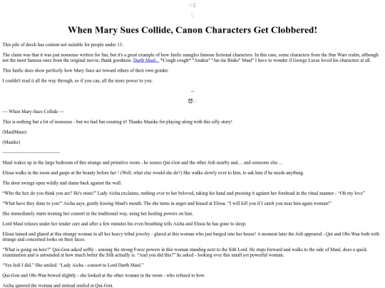 Badfic/WhenMarySuesCollide screenshot