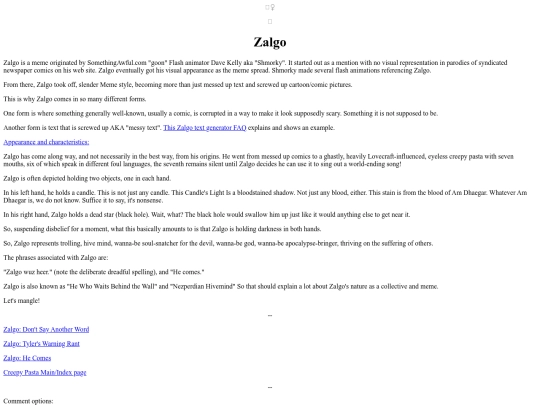 CP/Zalgo screenshot