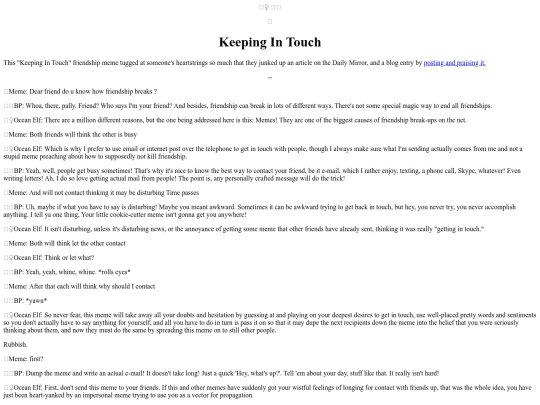 CrappySappy/KeepingInTouch screenshot