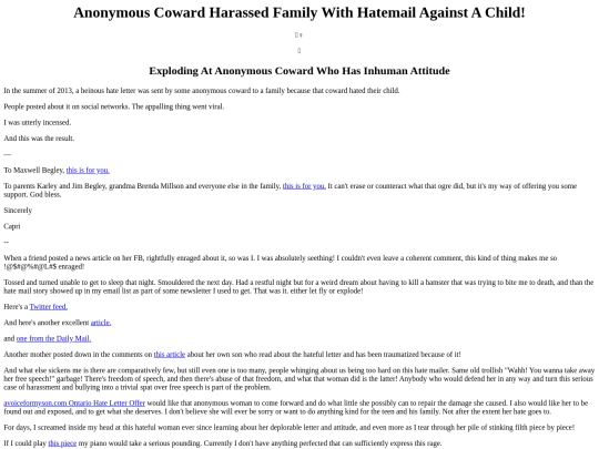 EvilScum/AnonymousCowardlyWomanHatesSpecialneedsKids screenshot