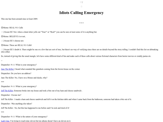 Fluff/IdiotsCalling911 screenshot