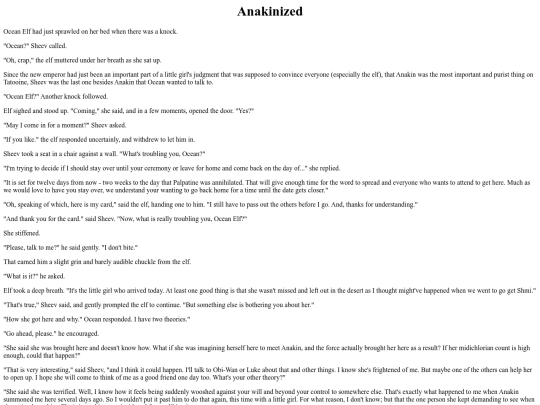 Foefiction/Anakanized screenshot