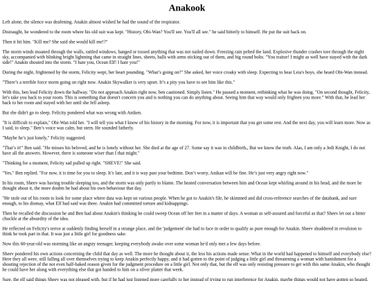 Foefiction/Anakook screenshot