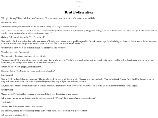 Foefiction/BratBotheration screenshot