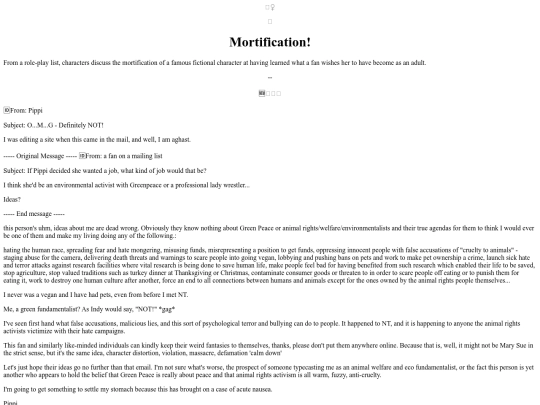 Foefiction/Mortification screenshot