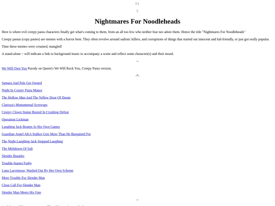 Foefiction/NoodleHeads screenshot