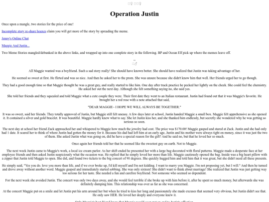 Foefiction/OperationJustin screenshot