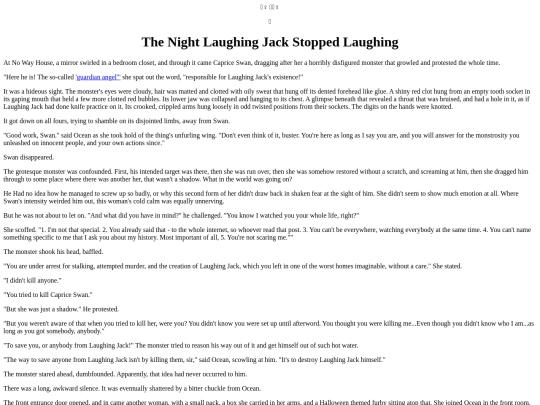 Foefiction/TheNightLaughingJackStoppedLaughing screenshot