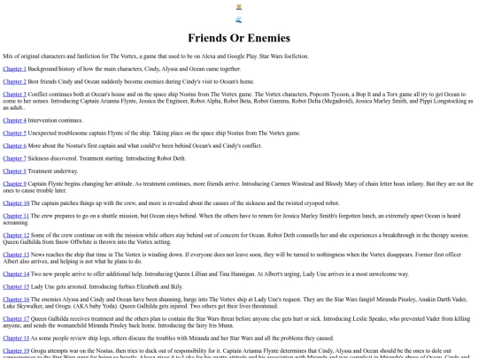 Funfiction/FriendsOrEnemies1 screenshot