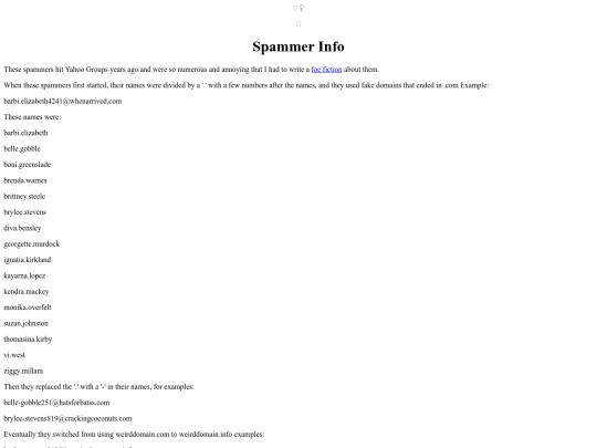 Funfiction/SpammerInfo screenshot