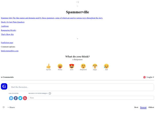 Funfiction/Spammerville screenshot