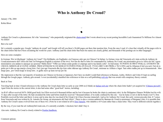 Funfiction/WhoIsAnthonyDeCroud screenshot