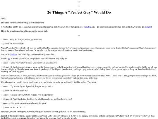 GenderDreck/26 Things A Perfect Guy Would Do screenshot