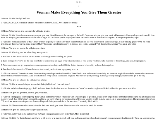 GenderDreck/WomenMakeEverythingGreater screenshot