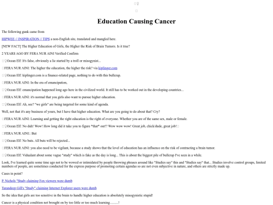 Hogwash/EducationCausingCancer screenshot