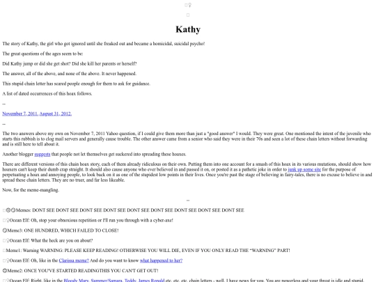 Hogwash/Kathy screenshot