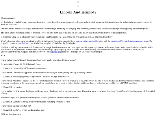 Hogwash/KennedyLincoln screenshot