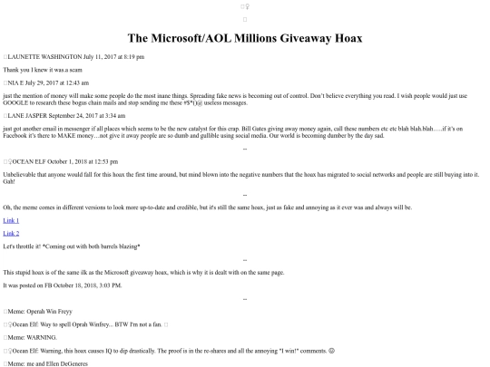 Hogwash/MicrosoftGiveawayHoaxMeme screenshot