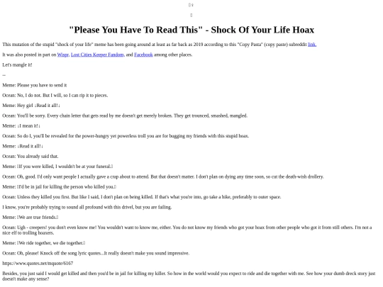 Hogwash/PleaseYouHaveToReadThisShockOfYourLife screenshot