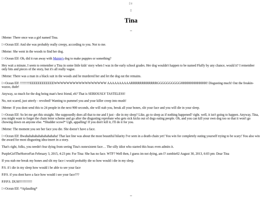 Hogwash/Tina screenshot