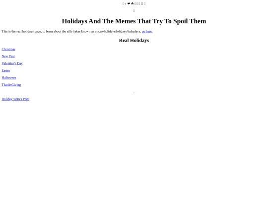 Holidays screenshot