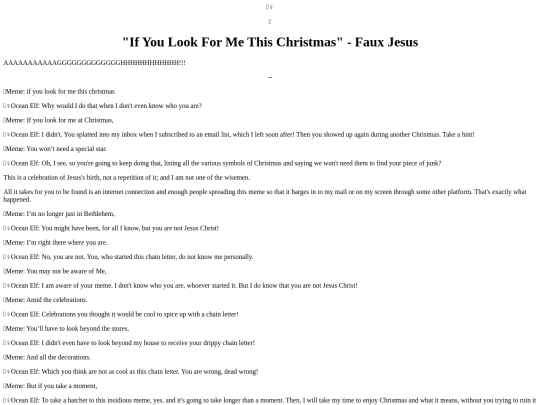 Holidays/FauxJesusIfYoureLookingForMe screenshot