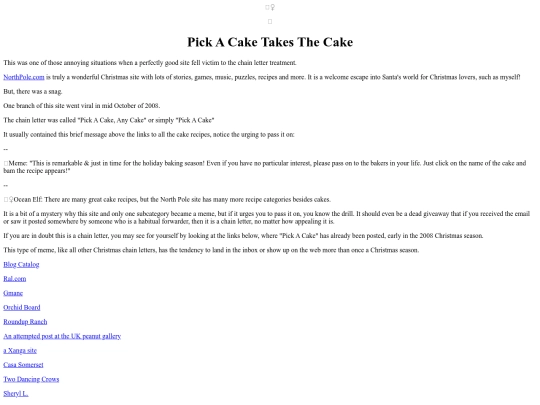 Holidays/PickACake screenshot