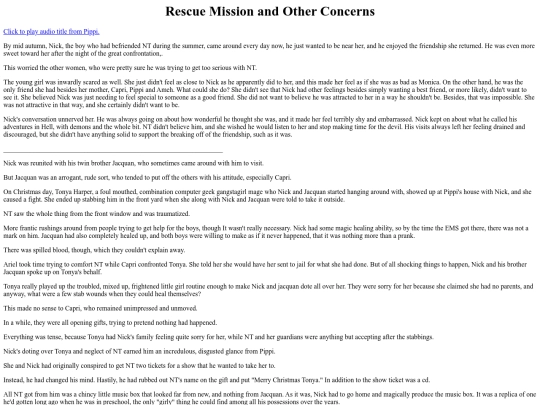 Holidays/RescueMissionAndOtherConcerns screenshot