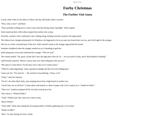 Holidays/TheFurbiesVisitSanta screenshot