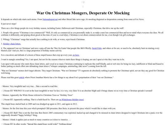Holidays/WarOnChristmasMisusesBenStein screenshot