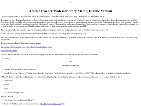 Islamic/AtheistProfessor screenshot
