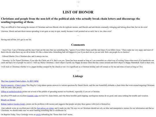 ListOfHonor screenshot