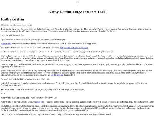 Losers/KathyGriffin screenshot