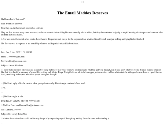 Losers/MaddoxDeservesThisemail screenshot