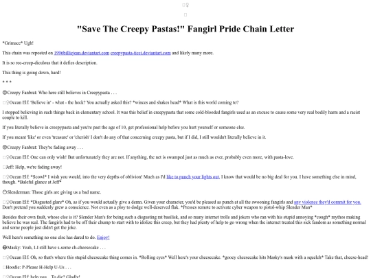 Losers/PastaFangirlPrideChainLetter screenshot