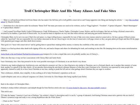 Losers/TrollChristopherBlair screenshot