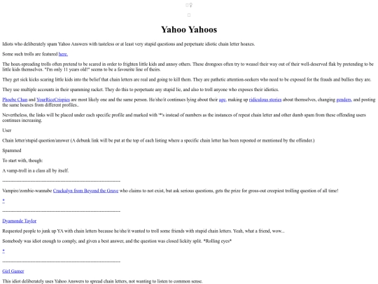 Losers/YahooYahoos screenshot