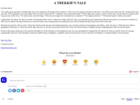 MarySue/ATrekkiesTale screenshot