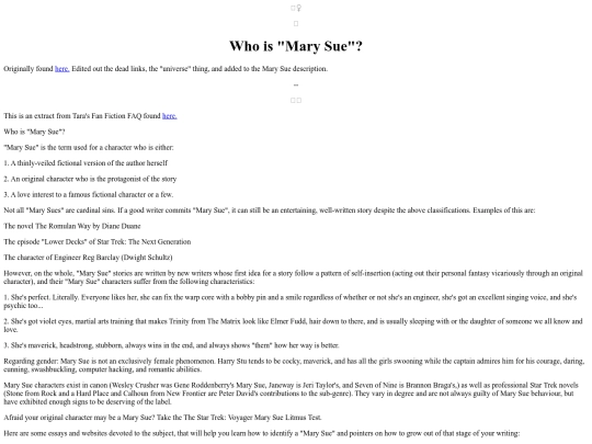 MarySue/WhoIsMarySue1 screenshot