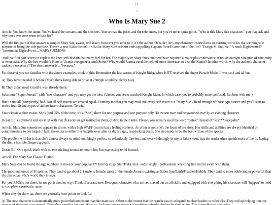 MarySue/WhoIsMarySue2 screenshot
