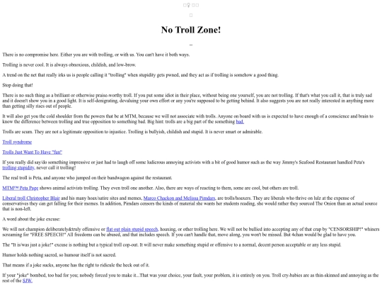 NoTrollZone screenshot