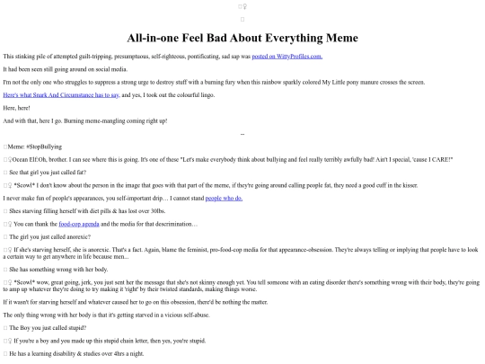 Scummy/AllInOneFeelBadAboutEverythingGlurge screenshot