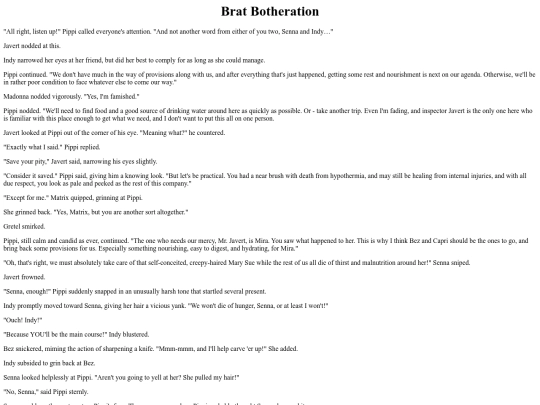 Stories/BratBotheration screenshot
