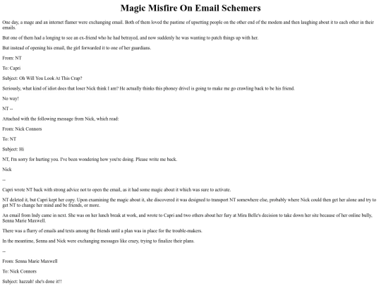 Stories/MagicMisfireOnEmailSchemers screenshot