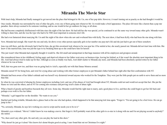 Stories/MirandaTheMovieStar screenshot